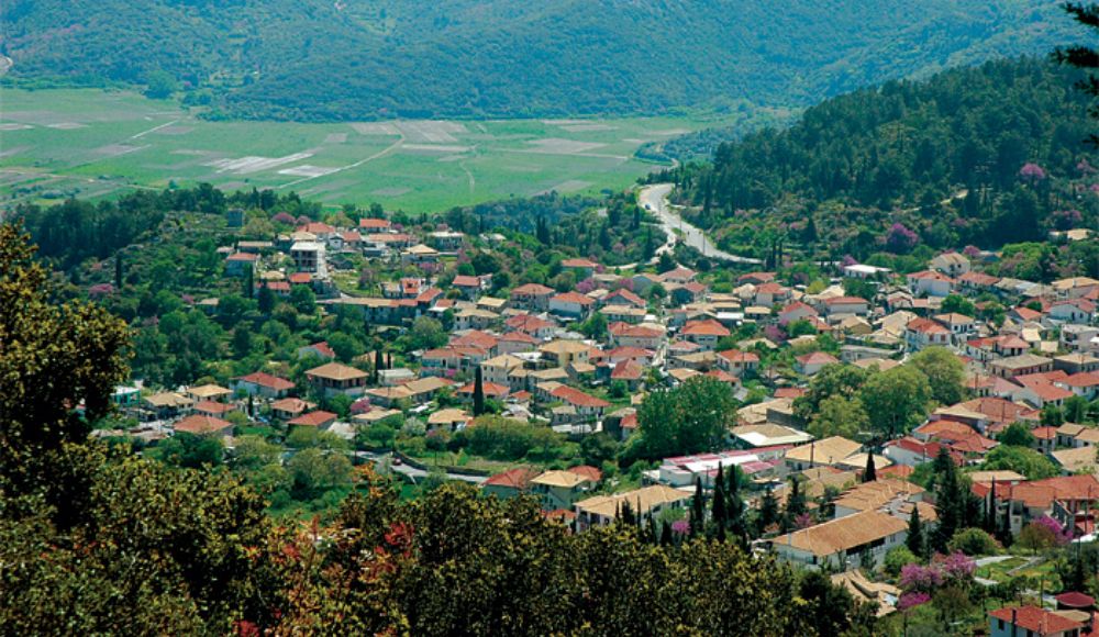 Karia village in Lefkada. 
