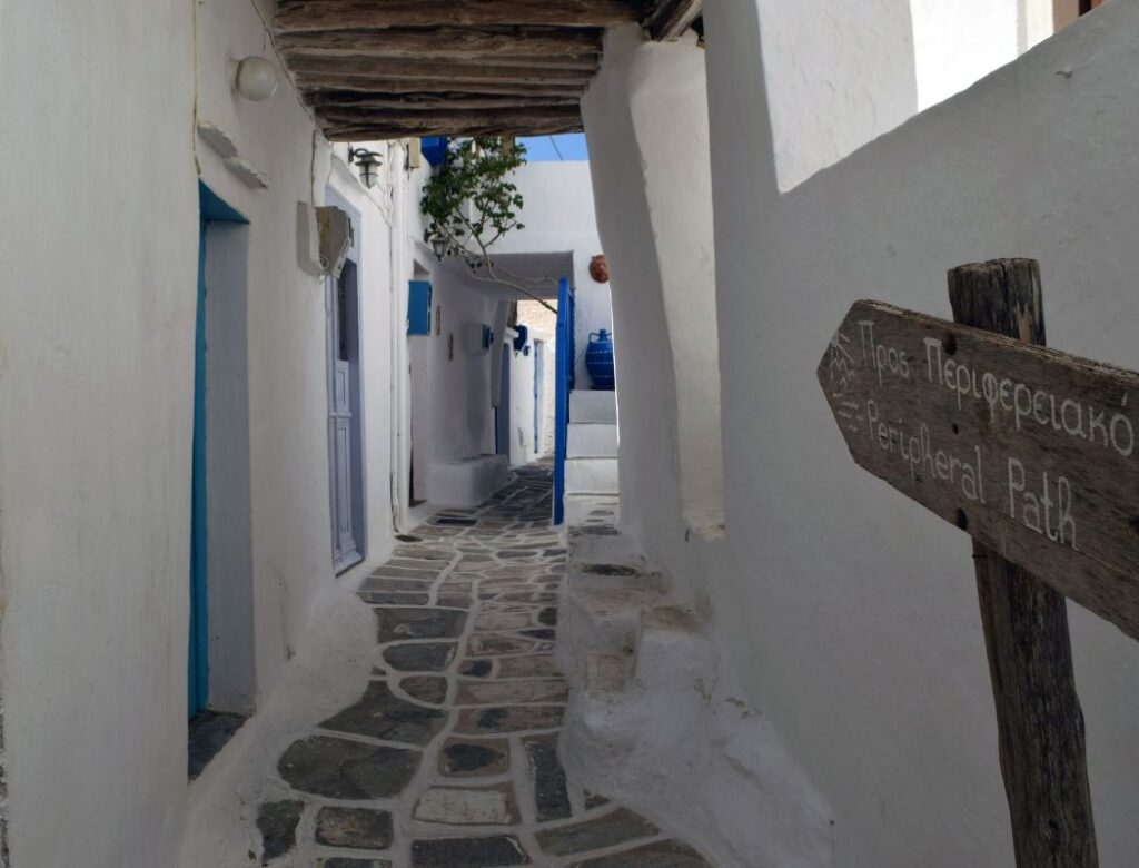 Sifnos Greece Kastro's village narrow alleys.