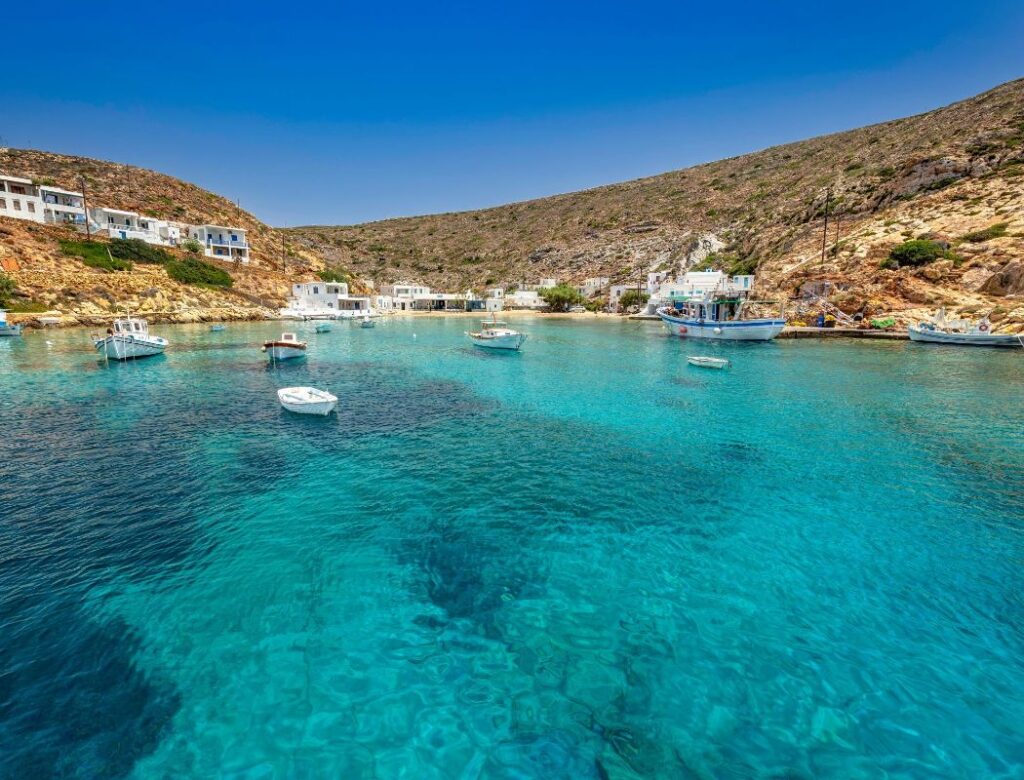 Heronissos beach in Sifnos Greece 