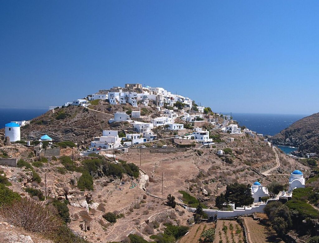 Sifnos Greece Kastro village.