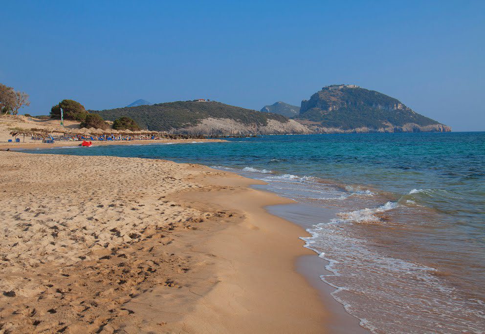 Romanos sandy beach newr Voidokilia