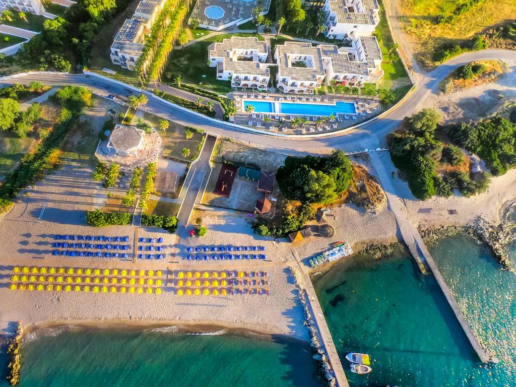 All-Inclusive Resorts in Greece, Porto Bello Beach Hotel from a drone, Kos
