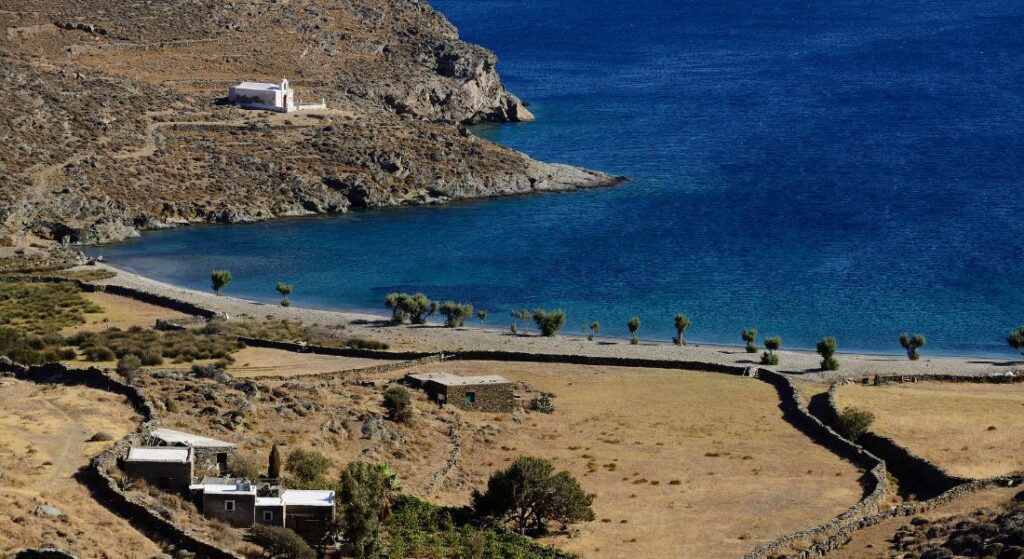 Agios Stefanos area in Kythnos Greece