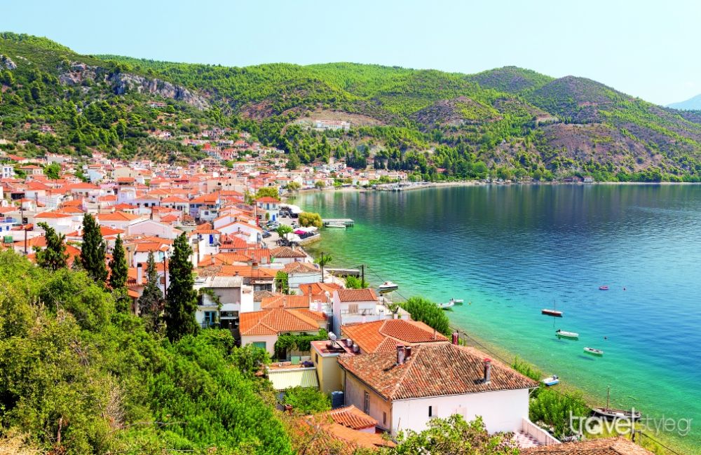 Greece in March: Paliouras village in Evia island