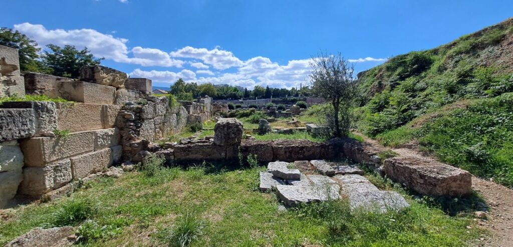Kerameikos ruins toward Sacred Way