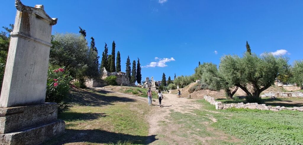 The Road of the Dead in Kerameikos Archaeological site in Athens Greece