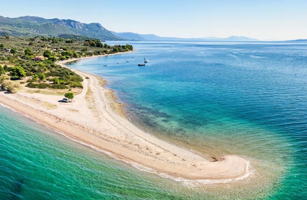 Greece in March:  Evia Megali Ammos beach