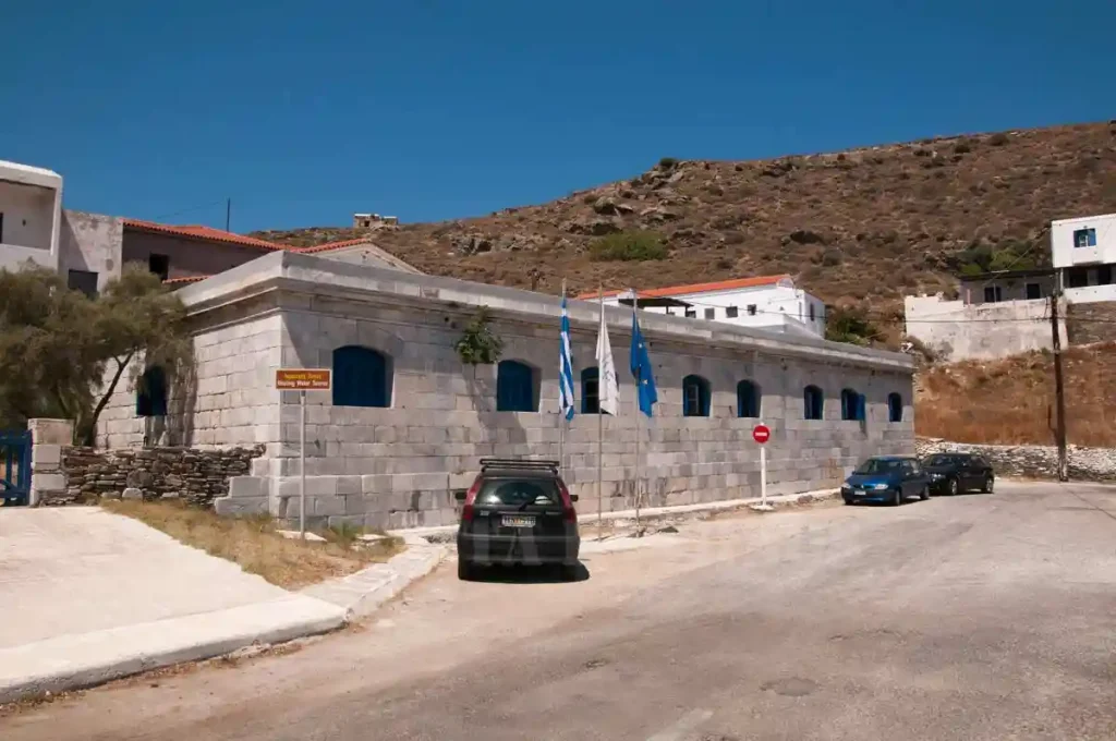The hydrotherapy center in Kythnos Greece