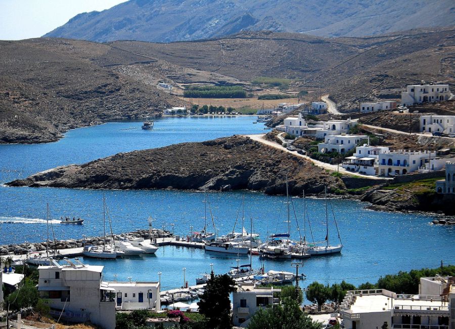 Loutra village in Kythnos Greece