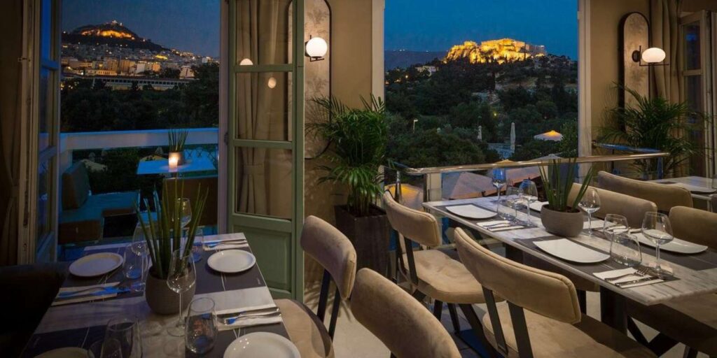 Greece in March: Wine-tasting under the Acropolis in a posh restaurant