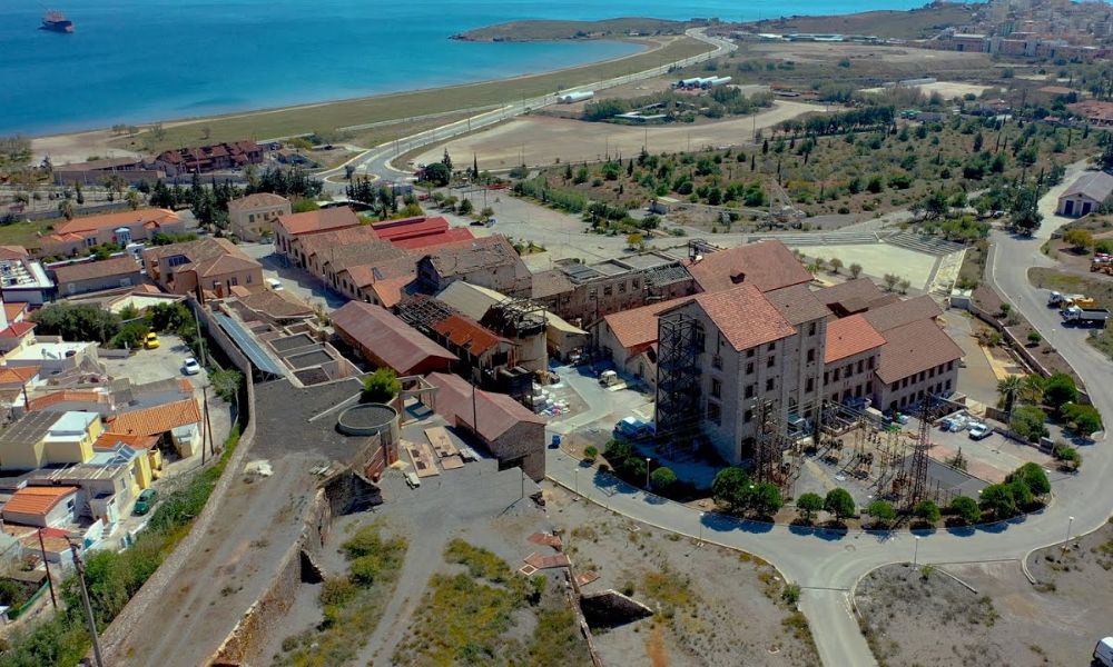 Lavrio Technological Park with a drone