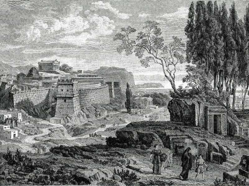 Reproduction of Mycenae by Falke in 1887