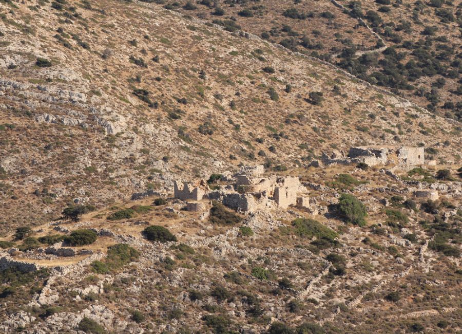 The ruins of the Castle in Iraklia