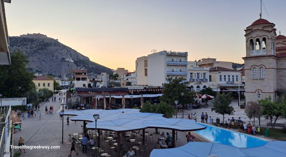 The central square in Argos Greece.