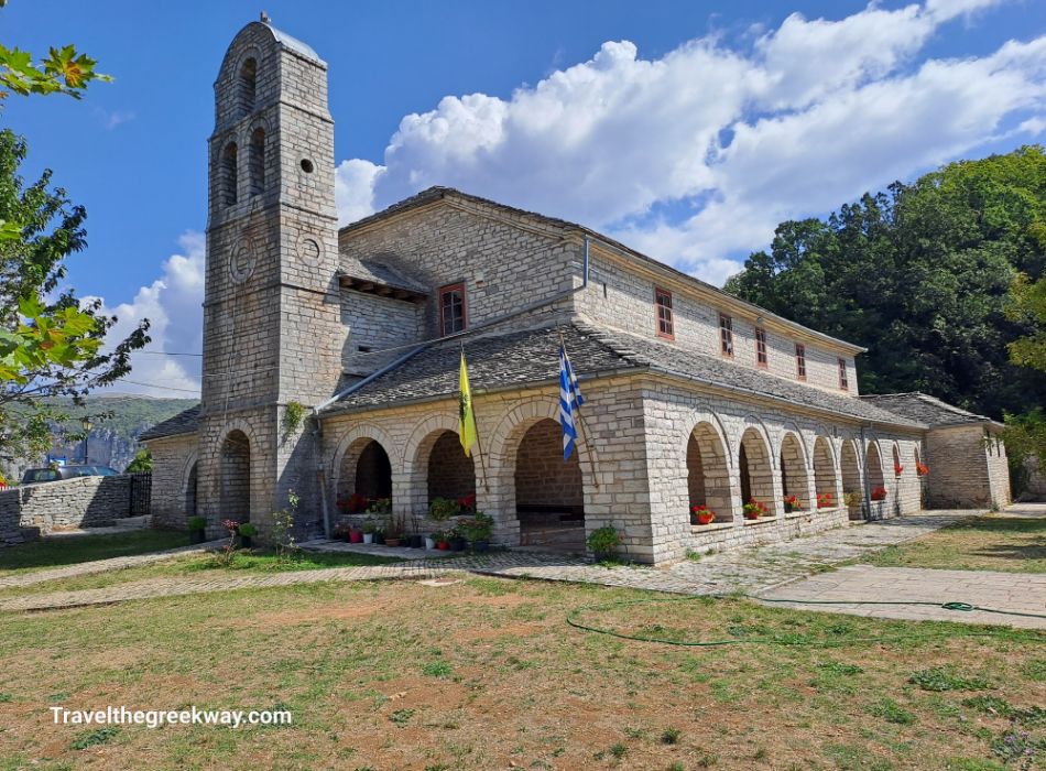 The Agios Athanasios Church in Monodendri Greece.