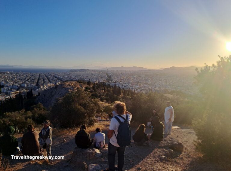 The Areopagus Hill In Athens Greece