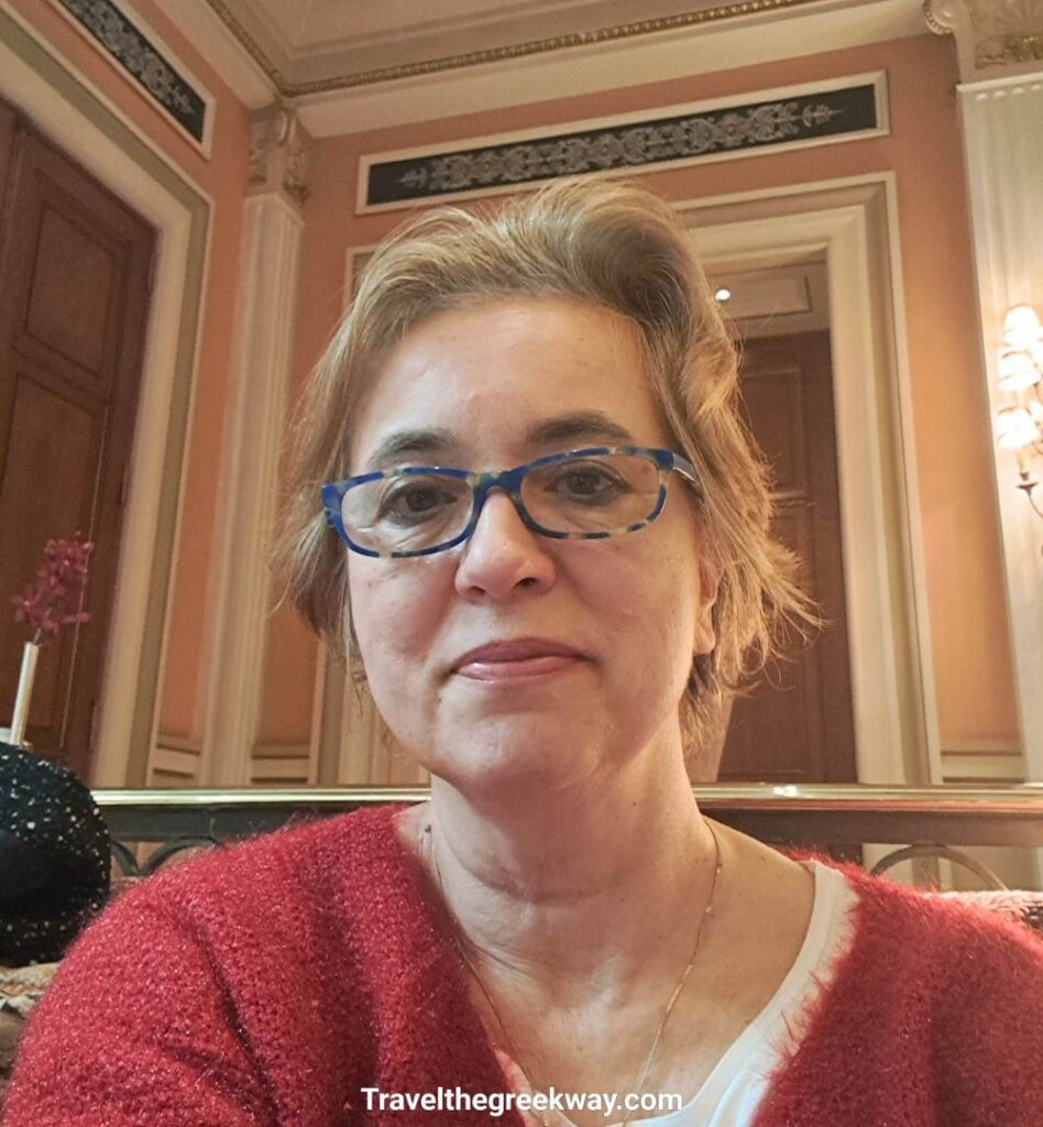 Evgenia Mataragka at the Grande Bretagne Hotel.